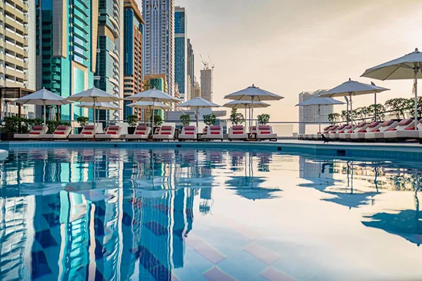 تاورز روتانا هتل 4 ستاره خیابان شیخ زاید دبی